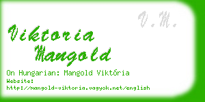viktoria mangold business card